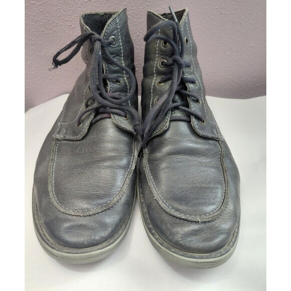 Bed Stu Curtis II Boots Distressed Ankle Chukka Men’s 11 Gray Leather Lace Up - Picture 2 of 8